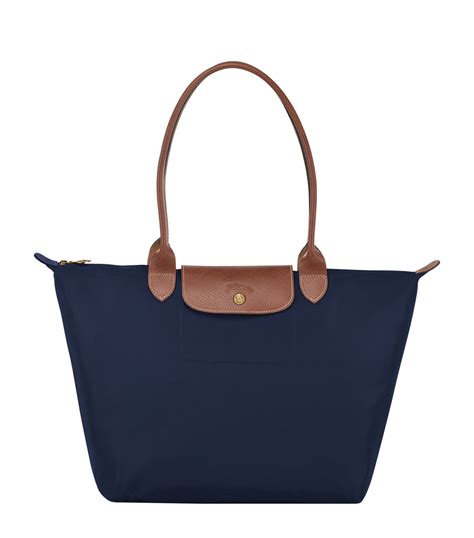 longchamp le pliage tote bag large navy.